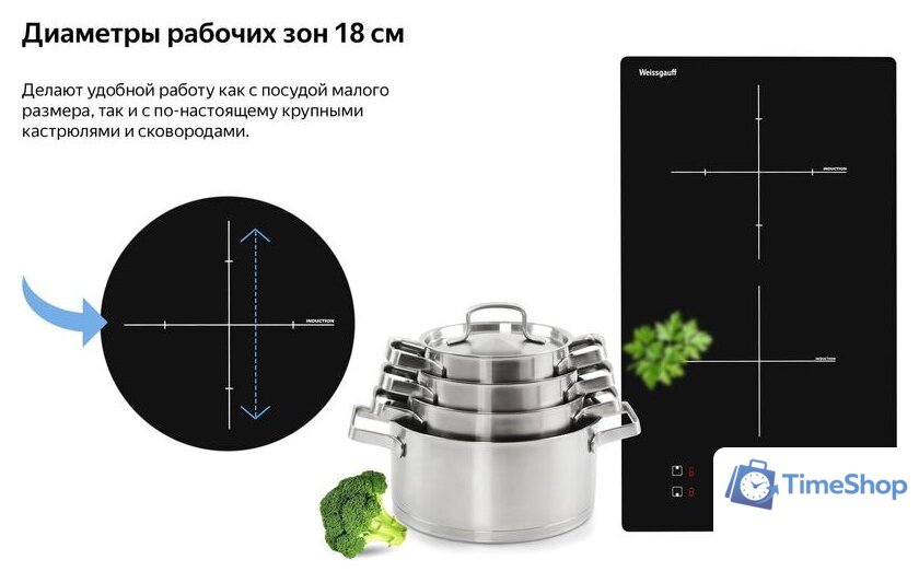 Варочная панель Weissgauff HI 32 - Изображение №14 — Интернет-магазин Time-Shop