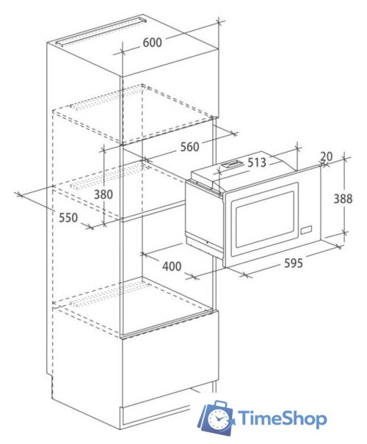 Микроволновая печь Hoover HMGV28GDFW - Изображение №2 — Интернет-магазин Time-Shop