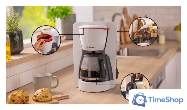 Капельная кофеварка Bosch MyMoment TKA2M111 - Изображение №3 — Интернет-магазин Time-Shop