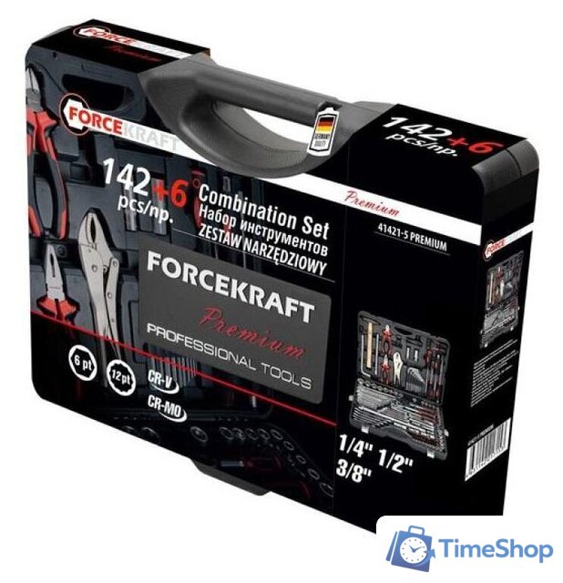 Универсальный набор инструментов ForceKraft FK-41421-5 Premium (148 предметов) - Изображение №3 — Интернет-магазин Time-Shop