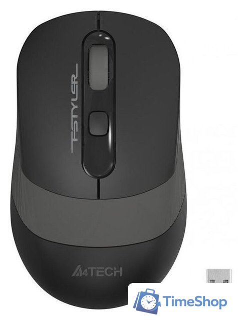 Мышь A4Tech Fstyler FG10S (черный/серый) - Изображение №2 — Интернет-магазин Time-Shop