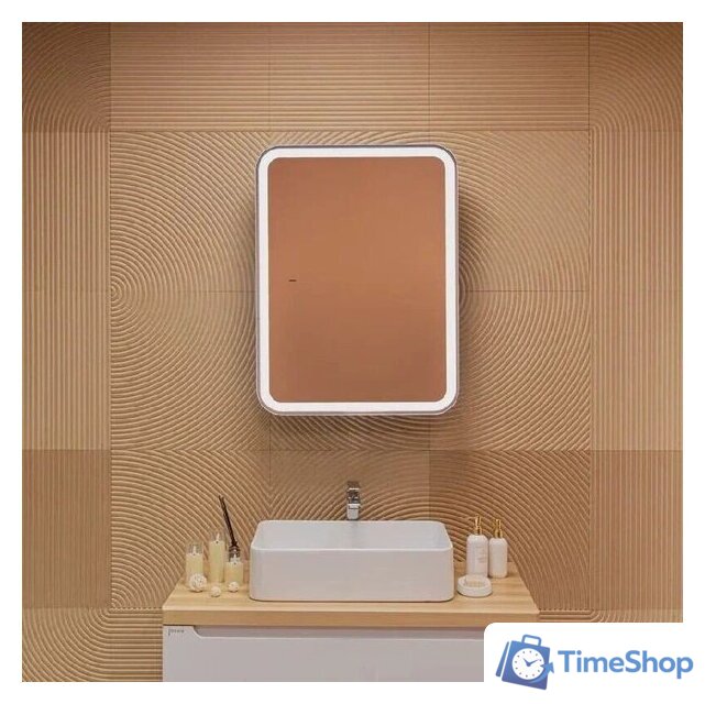  Silver Mirrors Шкаф с зеркалом для ванной Фиджи-Антрацит Flip 60 ИК LED-00003042 - Изображение №1 — Интернет-магазин Time-Shop