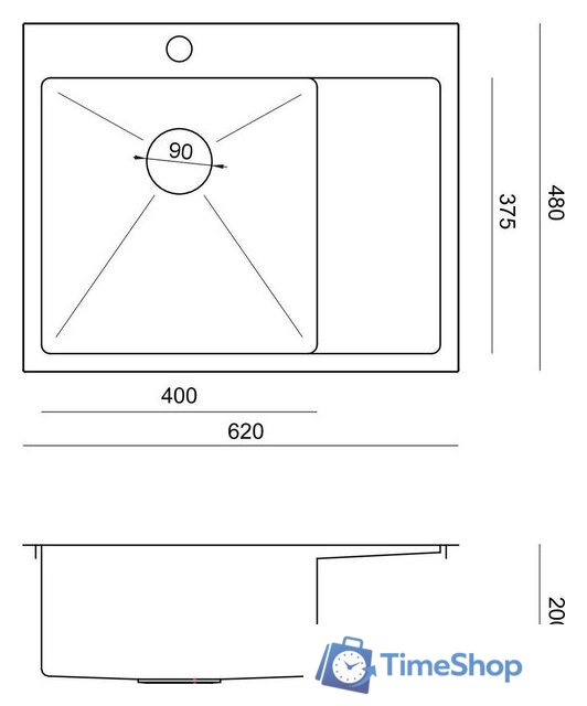 Кухонная мойка Quadron Hb7911Bs - Изображение №4 — Интернет-магазин Time-Shop
