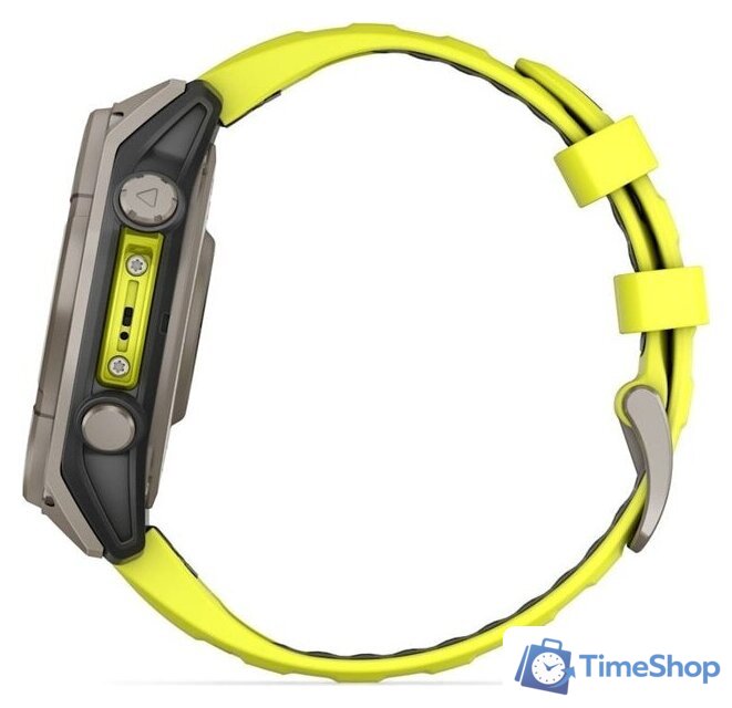 Умные часы Garmin Fenix 8 Solar, Sapphire 47мм (титановый серый с желтым ремешком) - Изображение №11 — Интернет-магазин Time-Shop