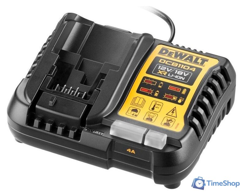 Аккумулятор с зарядным устройством DeWalt DCB1104M2 (18В/2x4 Ач) - Изображение №2 — Интернет-магазин Time-Shop