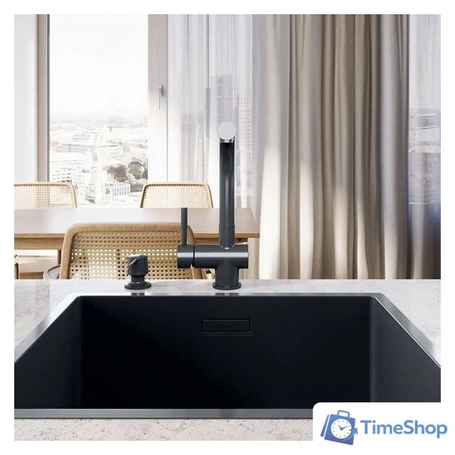 Кухонная мойка Globalo Riwolo 50.1 Anthracite - Изображение №8 — Интернет-магазин Time-Shop