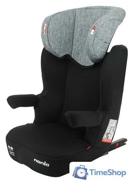 Детское автокресло Nania Rway Easyfix (tech silver) - Изображение №1 — Интернет-магазин Time-Shop