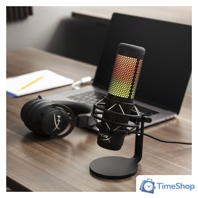 Проводной микрофон HyperX QuadCast S (черный) - Изображение №11 — Интернет-магазин Time-Shop