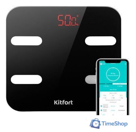 Умные напольные весы Kitfort KT-806 - Изображение №1 — Интернет-магазин Time-Shop
