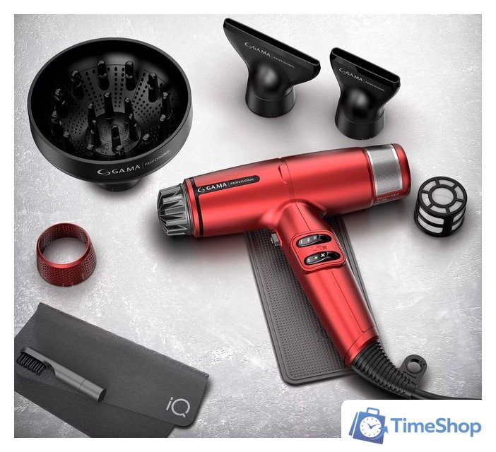 Фен GA.MA IQ Litemax (красный) - Изображение №1 — Интернет-магазин Time-Shop