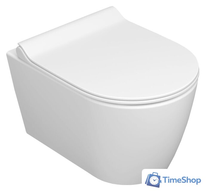 Унитаз подвесной Керамин Трент R Безободковый (сиденье Slim с микролифтом) - Изображение №1 — Интернет-магазин Time-Shop