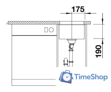 Кухонная мойка Blanco Subline 320-U (кофе) - Изображение №4 — Интернет-магазин Time-Shop