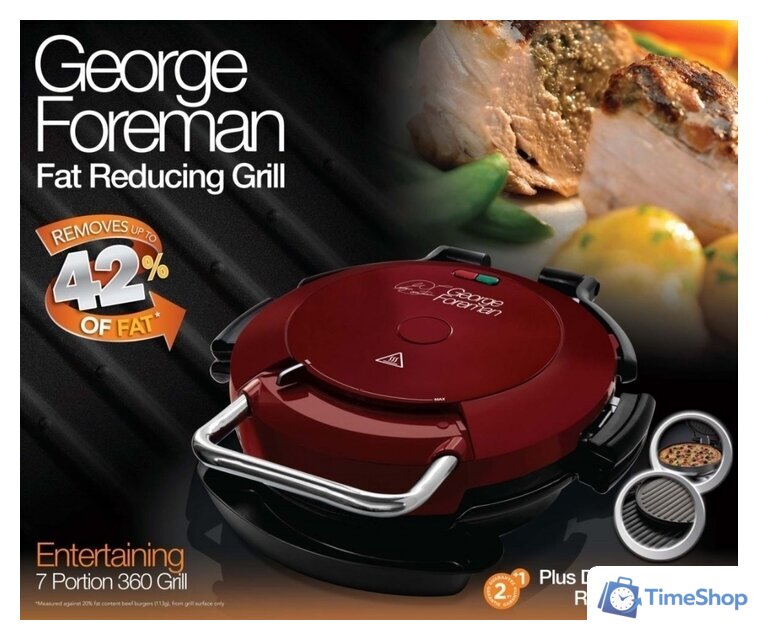 Электрогриль George Foreman 24640-56 - Изображение №3 — Интернет-магазин Time-Shop