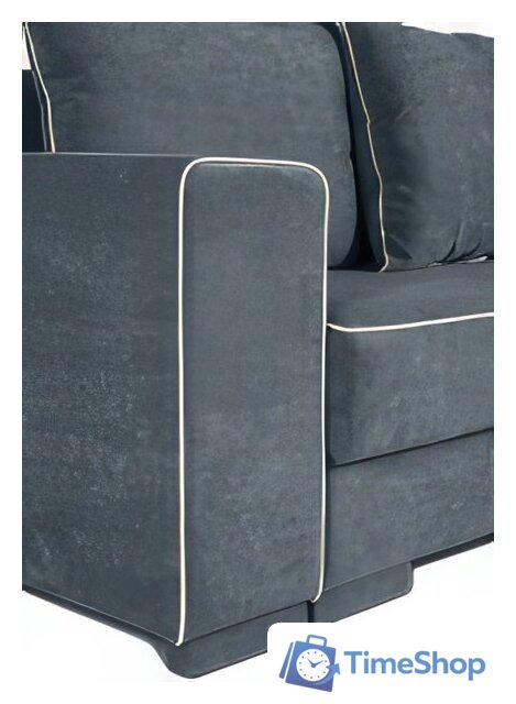 Диван Krones Цезарь 4 (велюр, графит/молочный) - Изображение №6 — Интернет-магазин Time-Shop