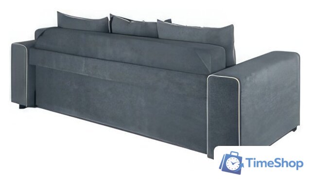 Диван Krones Цезарь 4 (велюр, графит/молочный) - Изображение №7 — Интернет-магазин Time-Shop