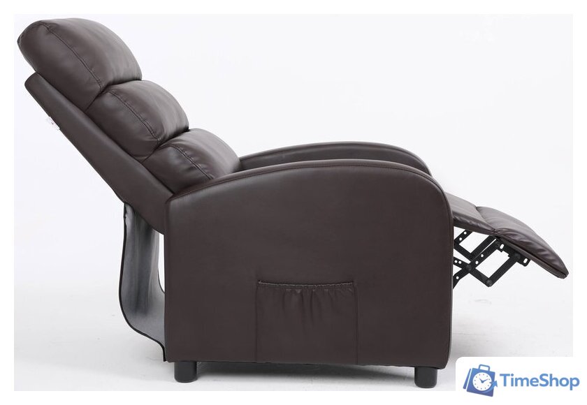 Реклайнер Calviano 2164 (экокожа, коричневый) - Изображение №5 — Интернет-магазин Time-Shop