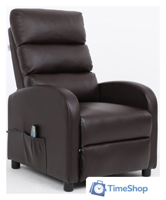 Реклайнер Calviano 2164 (экокожа, коричневый) - Изображение №3 — Интернет-магазин Time-Shop