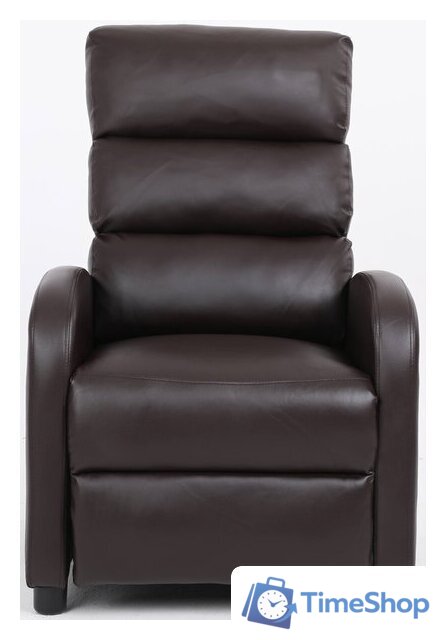 Реклайнер Calviano 2164 (экокожа, коричневый) - Изображение №2 — Интернет-магазин Time-Shop