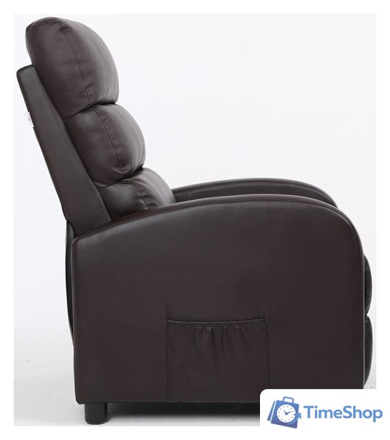 Реклайнер Calviano 2164 (экокожа, коричневый) - Изображение №6 — Интернет-магазин Time-Shop