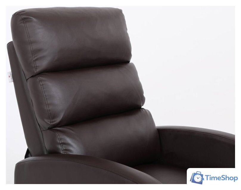 Реклайнер Calviano 2164 (экокожа, коричневый) - Изображение №10 — Интернет-магазин Time-Shop