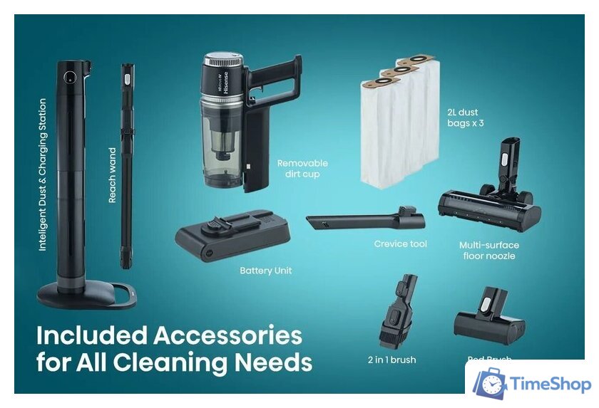 Пылесос Hisense HVC676451DA - Изображение №7 — Интернет-магазин Time-Shop