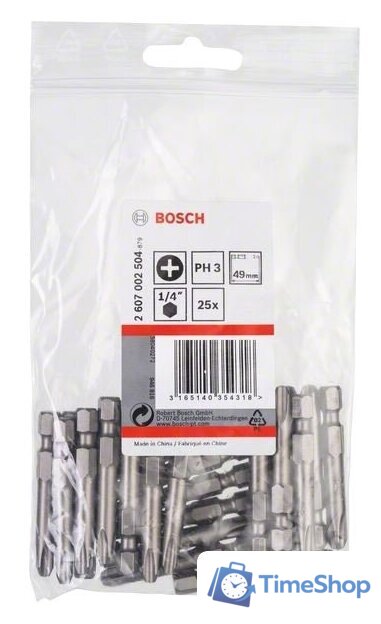Набор бит Bosch 2607002504 (25 предметов) - Изображение №1 — Интернет-магазин Time-Shop