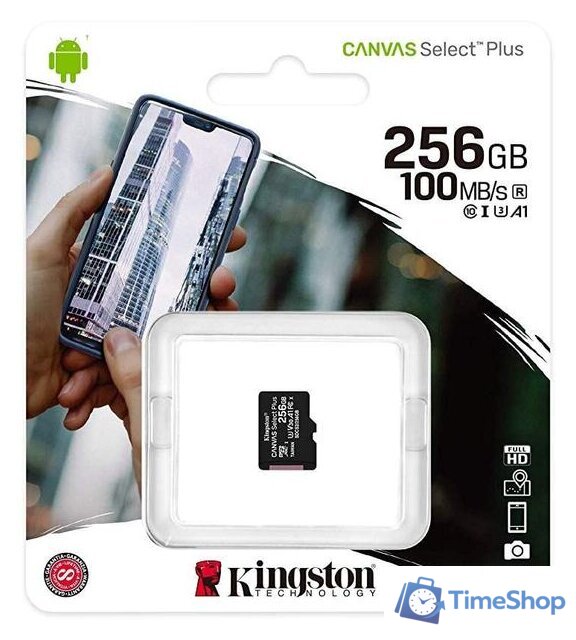 Карта памяти Kingston Canvas Select Plus microSDXC 256GB - Изображение №3 — Интернет-магазин Time-Shop