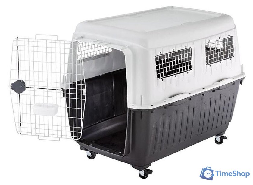 Переноска Ferplast Atlas 80 Professional 73075021 (серый/черный) - Изображение №2 — Интернет-магазин Time-Shop