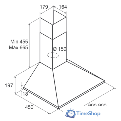 Кухонная вытяжка Jetair Gaia AN/A/60 PRF0112629B - Изображение №2 — Интернет-магазин Time-Shop