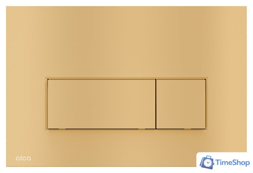 Панель смыва Alcaplast Thin M57-G-M (gold-мат) - Изображение №1 — Интернет-магазин Time-Shop