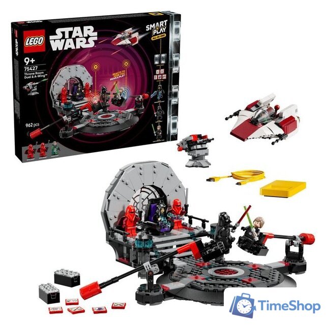 Конструктор LEGO Star Wars 75427 Smart Play Дуэль в тронном зале и истребитель A-wing - Изображение №1 — Интернет-магазин Time-Shop