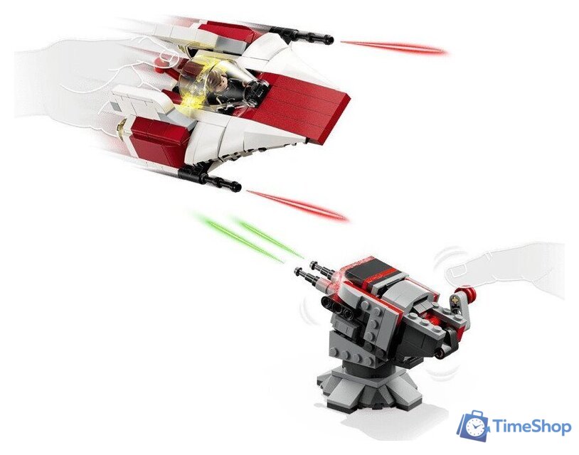 Конструктор LEGO Star Wars 75427 Smart Play Дуэль в тронном зале и истребитель A-wing - Изображение №7 — Интернет-магазин Time-Shop