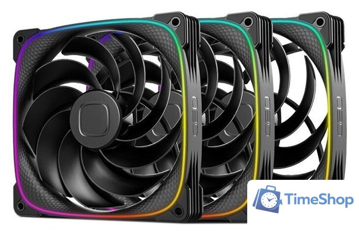 Комплект вентиляторов для корпуса Geometric Future Squama 2503R-14 Triple Pack (черный) - Изображение №1 — Интернет-магазин Time-Shop