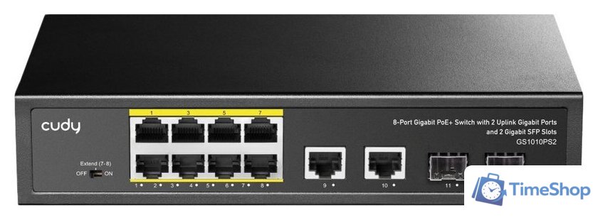 Неуправляемый коммутатор Cudy GS1010PS2 1.0 - Изображение №1 — Интернет-магазин Time-Shop