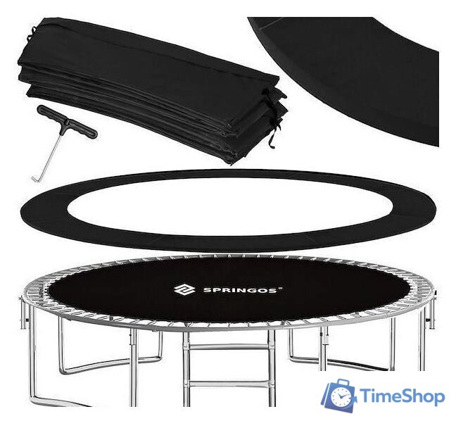 Батут Springos 12ft 374 см (с внутренней сеткой и лестницей) - Изображение №2 — Интернет-магазин Time-Shop