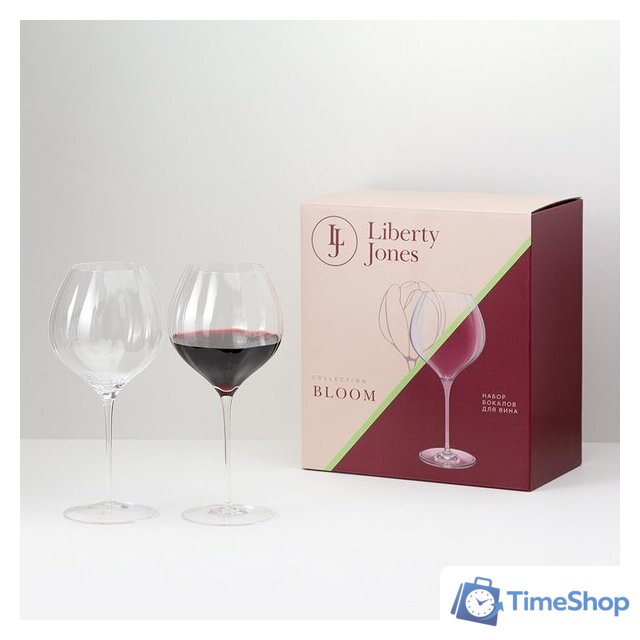 Набор бокалов для вина Liberty Jones Bloom LJ0000457 (2 шт) - Изображение №2 — Интернет-магазин Time-Shop