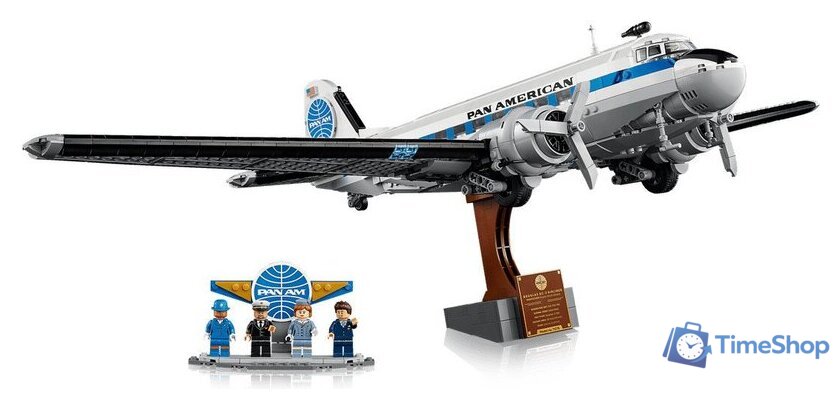 Конструктор LEGO Icons 11378 Douglas DC-3 PAN AM Airliner - Изображение №7 — Интернет-магазин Time-Shop