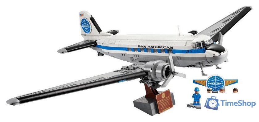 Конструктор LEGO Icons 11378 Douglas DC-3 PAN AM Airliner - Изображение №2 — Интернет-магазин Time-Shop