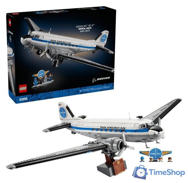 Конструктор LEGO Icons 11378 Douglas DC-3 PAN AM Airliner - Изображение №1 — Интернет-магазин Time-Shop