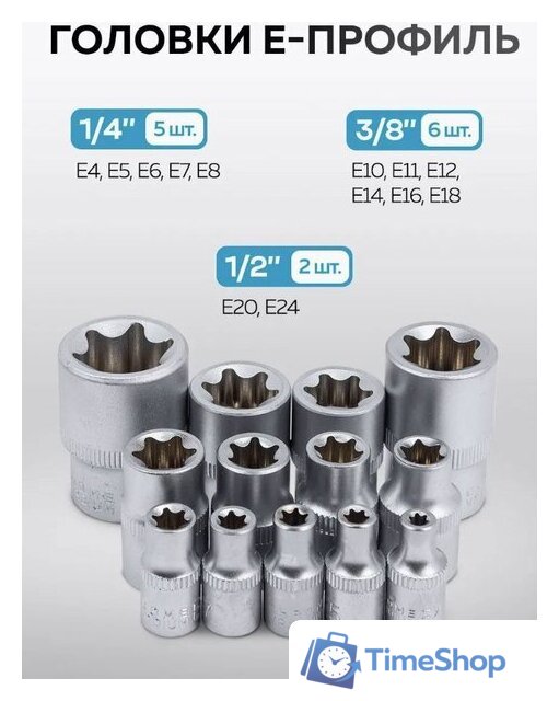 Универсальный набор инструментов KingTul KT-41723-5 (64767) - Изображение №6 — Интернет-магазин Time-Shop