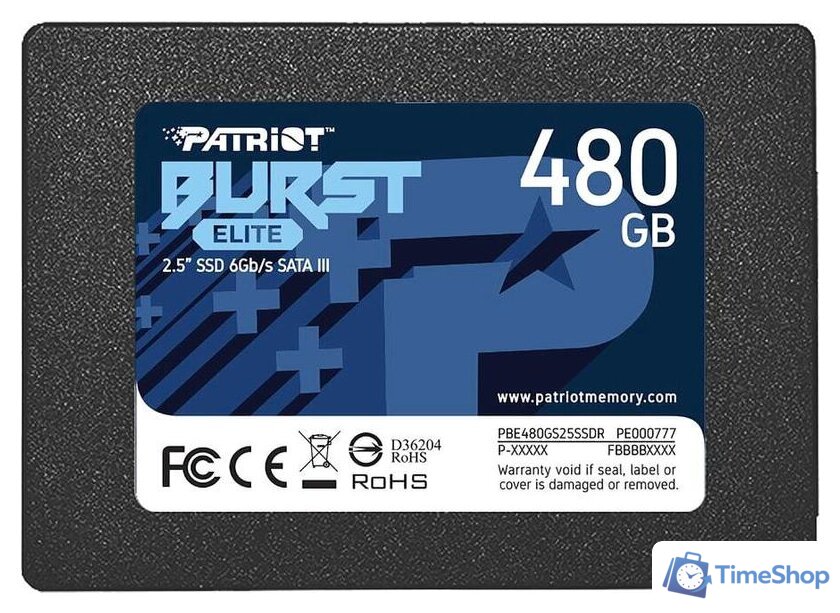 SSD Patriot Burst Elite 480GB PBE480GS25SSDR - Изображение №1 — Интернет-магазин Time-Shop