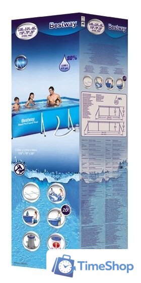 Каркасный бассейн Bestway 56411 (300х201х66) - Изображение №4 — Интернет-магазин Time-Shop