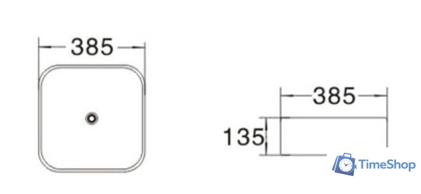 Умывальник SantiLine SL-1052 - Изображение №2 — Интернет-магазин Time-Shop