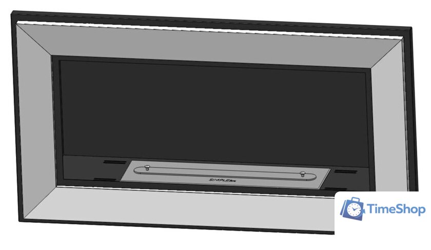 Биокамин SimpleFire Frame 900 (черный) - Изображение №4 — Интернет-магазин Time-Shop