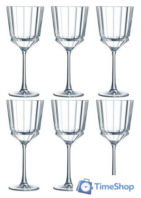 Набор бокалов для вина Cristal d'Arques Macassar Q4346 - Изображение №1 — Интернет-магазин Time-Shop