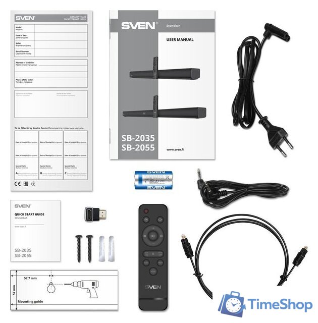 Саундбар SVEN SB-2035 - Изображение №10 — Интернет-магазин Time-Shop