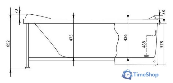 Ванна Aquanet Grenada 180x90 - Изображение №8 — Интернет-магазин Time-Shop