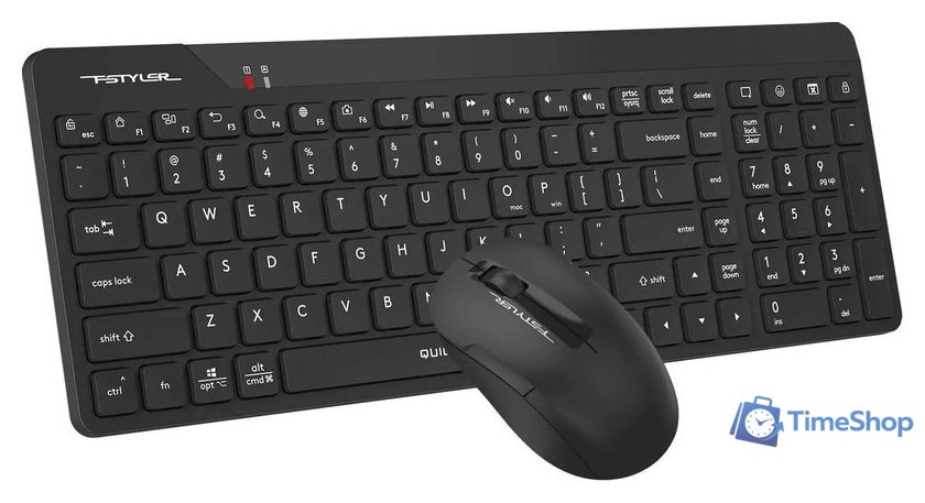 Офисный набор A4Tech Fstyler FG2300 Air2 (черный) - Изображение №3 — Интернет-магазин Time-Shop