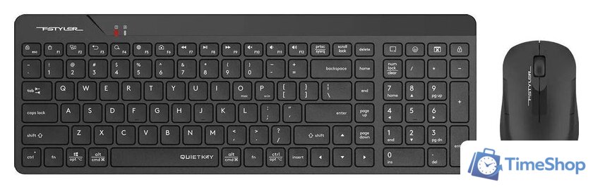 Офисный набор A4Tech Fstyler FG2300 Air2 (черный) - Изображение №1 — Интернет-магазин Time-Shop