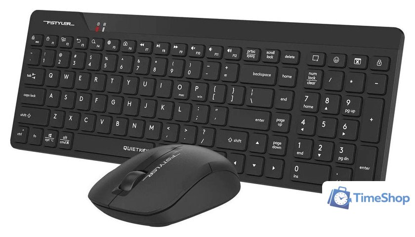 Офисный набор A4Tech Fstyler FG2300 Air2 (черный) - Изображение №4 — Интернет-магазин Time-Shop